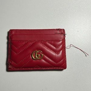 Gucci Red Marmot card holder